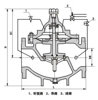 800X压差旁通阀结构尺寸 800X压差旁通阀结构尺寸