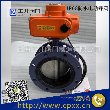 IP68防水型电动蝶阀-水下工作电动蝶阀-QSD941XP潜水型电动蝶阀